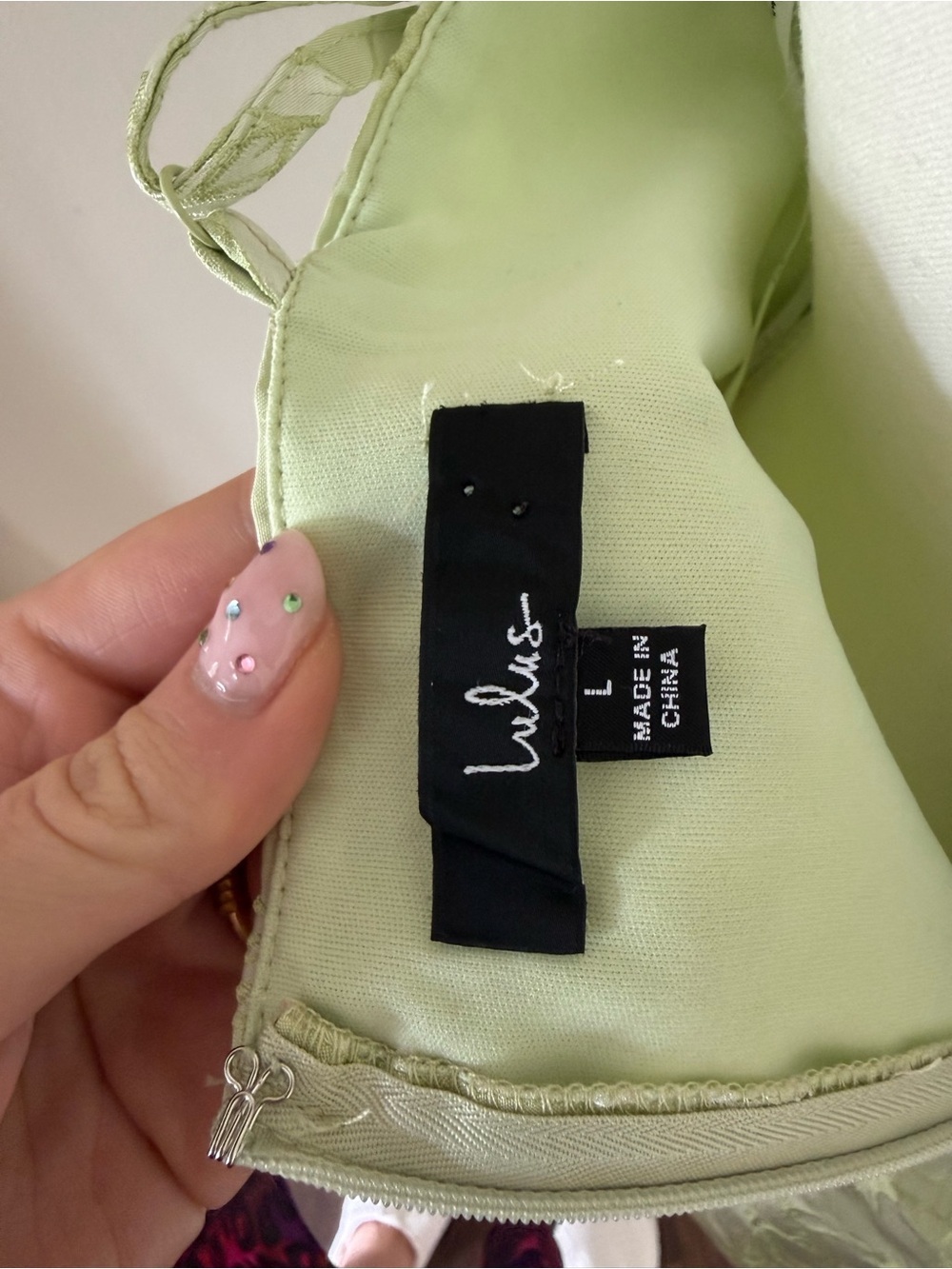Lulu's Floral Goals Light Green Floral Jacquard Sleeveless Mini Dress Garden - Picture 8 of 8